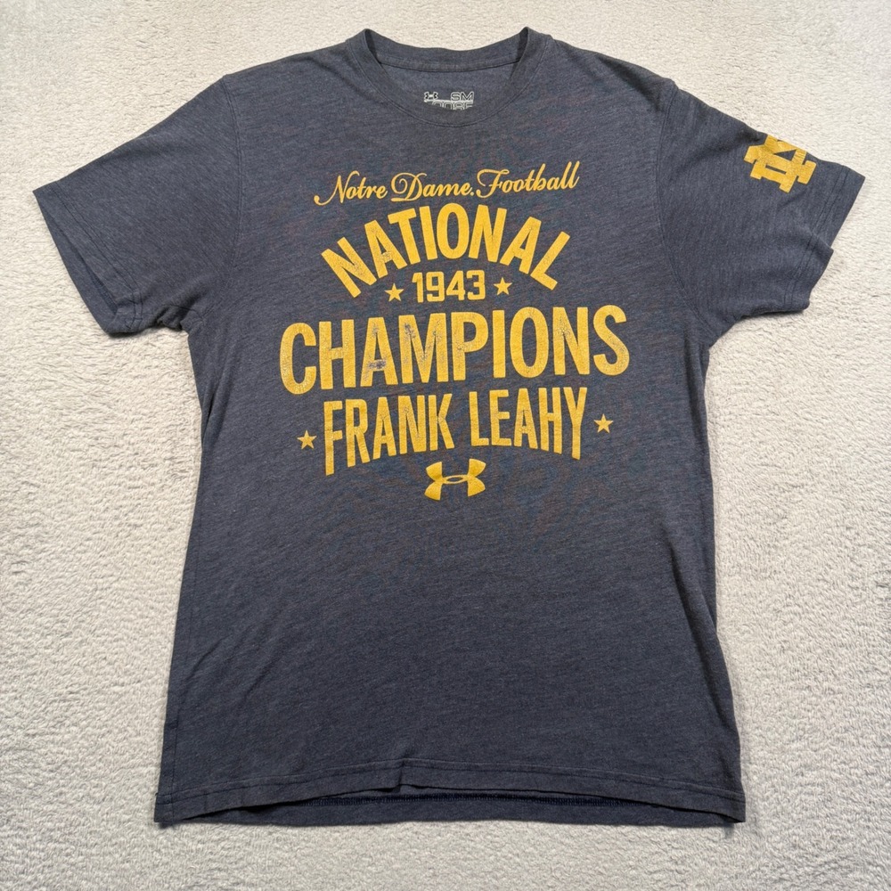 Under Armour Notre Dame Football Mens S 1943 National Champions T-Shirt Tee